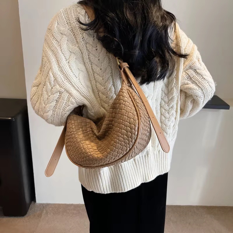 sac banane matelassé femme beige