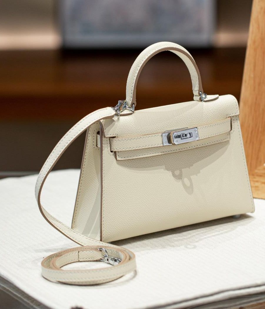 mini sac bandouliere en cuir beige