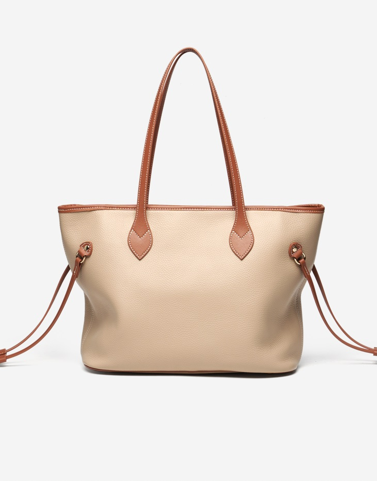 dos du sac cabas femme luxe beige