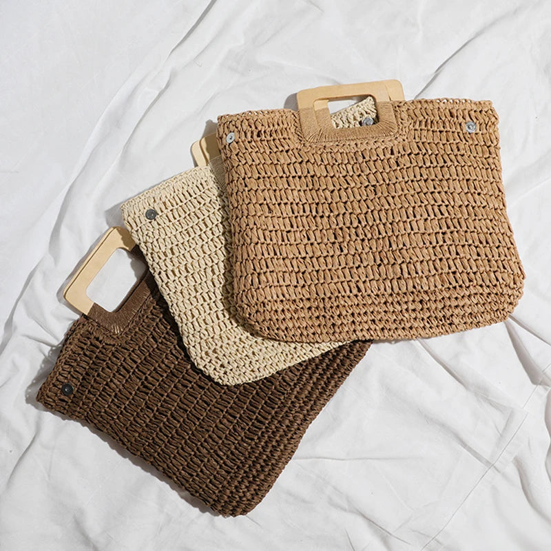 sac a main en paille élégant