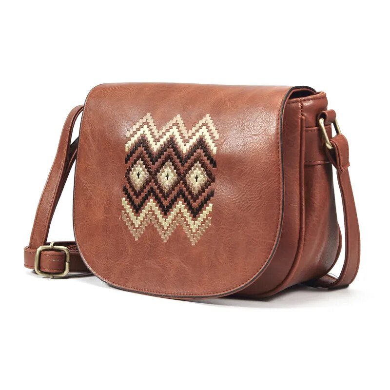 sac bandouliere vintage cuir marron