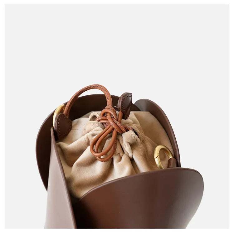 sac seau luxe avec cordon de serrage