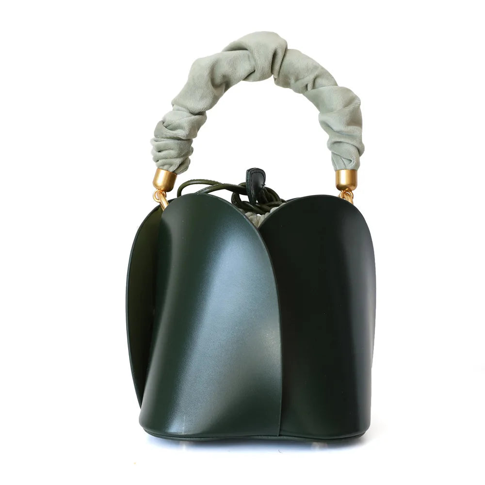 sac seau luxe vert