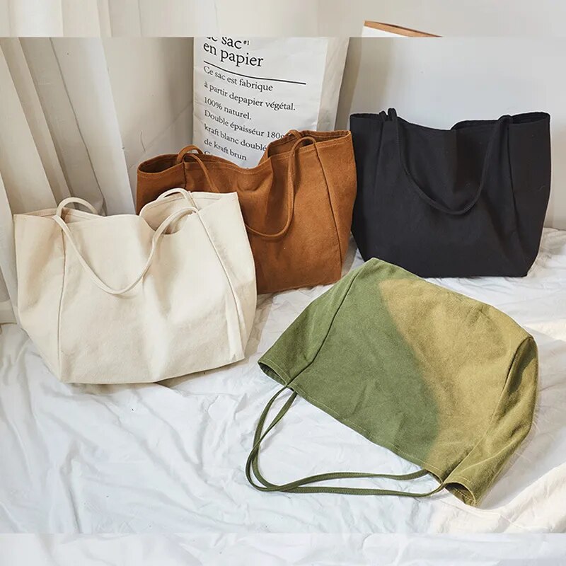 coloris des sac cabas en tissu grand format