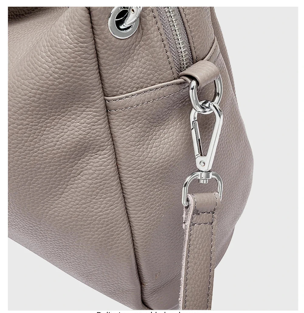 sac a main en bandouliere en cuir graine