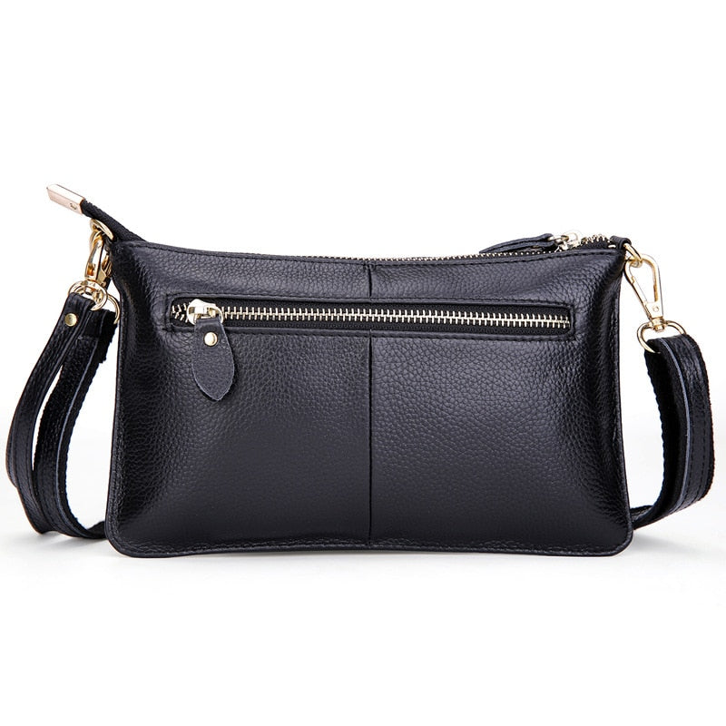 sac bandouliere cuir graine noir enveloppe