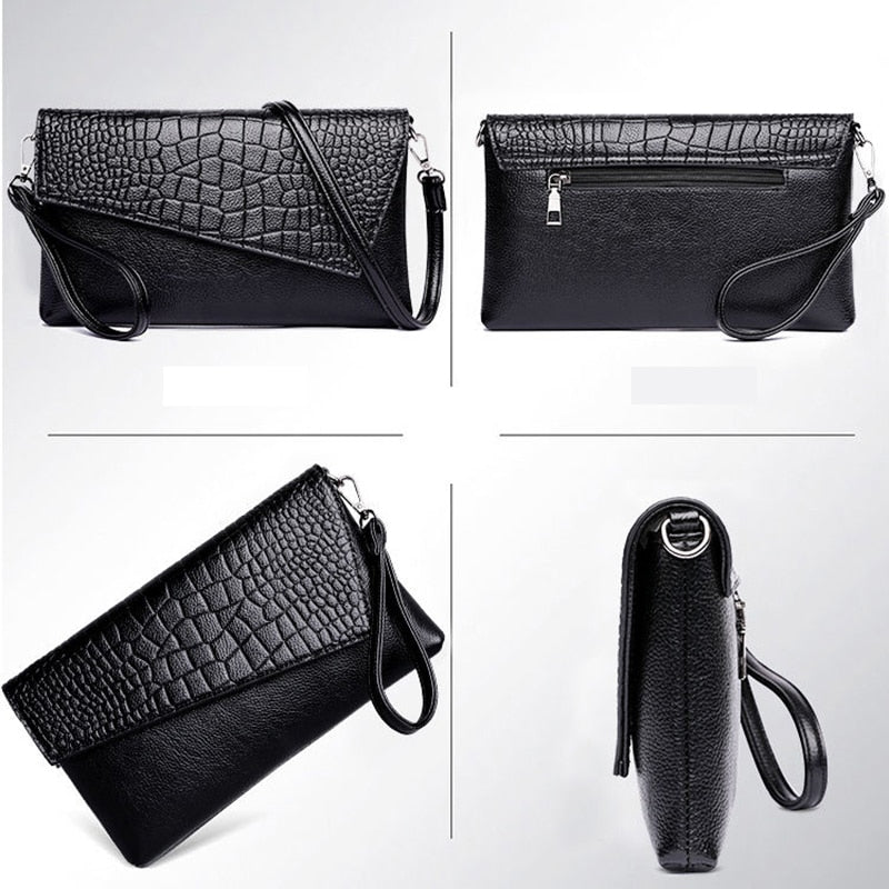 sac bandouliere python noir chic