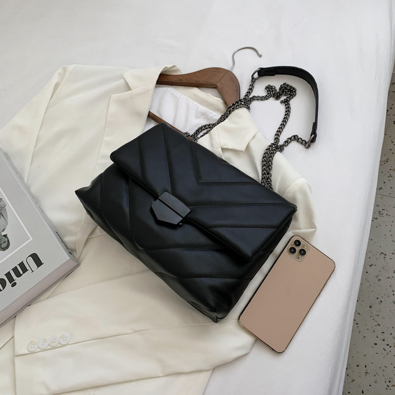 Sac a Main Matelassé Noir - Miranda