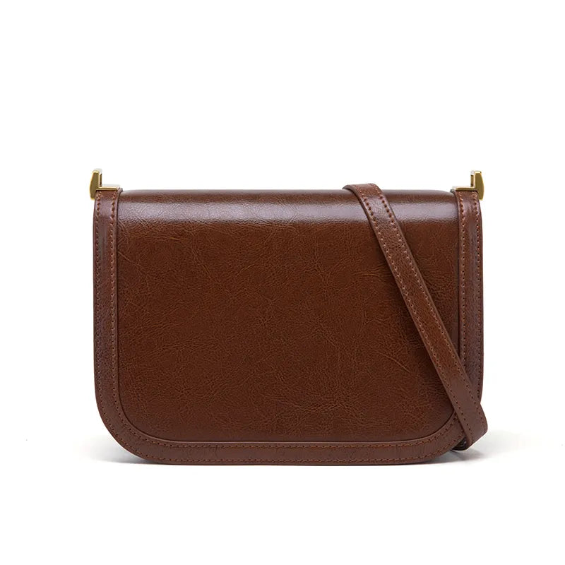 dos du sac bandouliere cuir marron