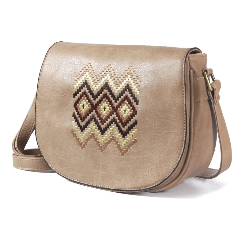sac bandouliere vintage cuir beige