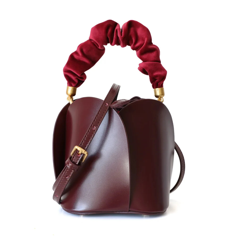 sac seau luxe en cuir