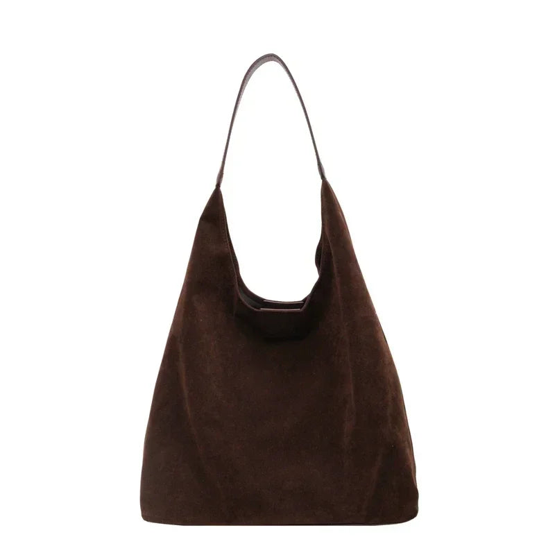 sac en daim chocolat