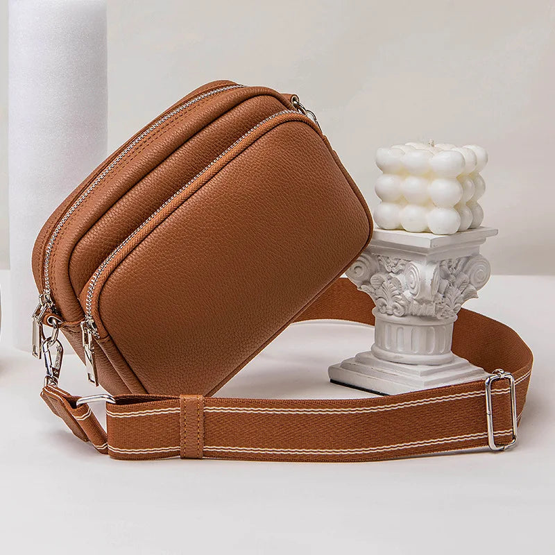 sac banane rectangulaire femme caramel