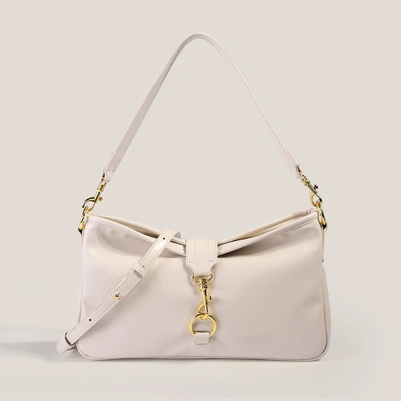 sac a main cuir souple blanc