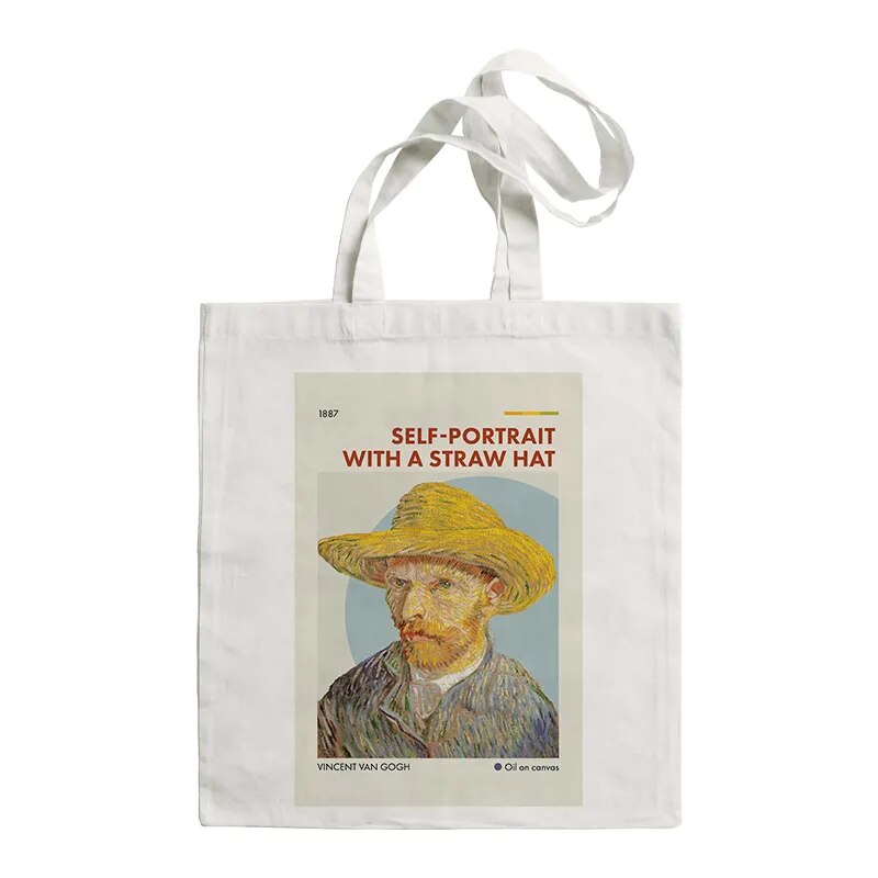 tote bag art auto portrait