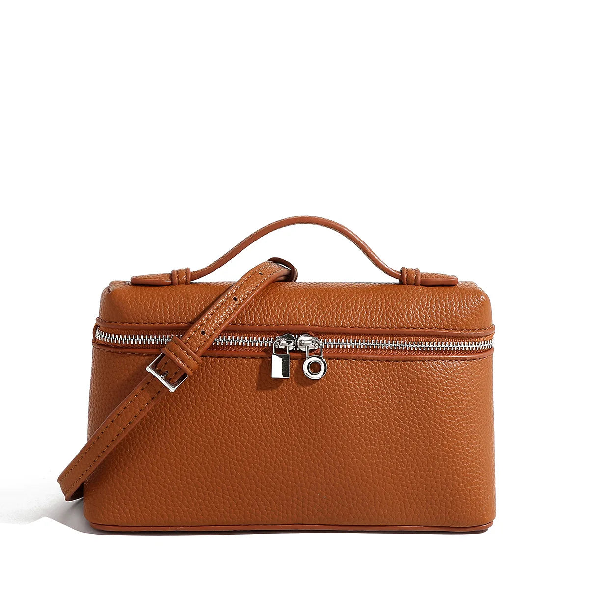 pochette marron bandouliere femme