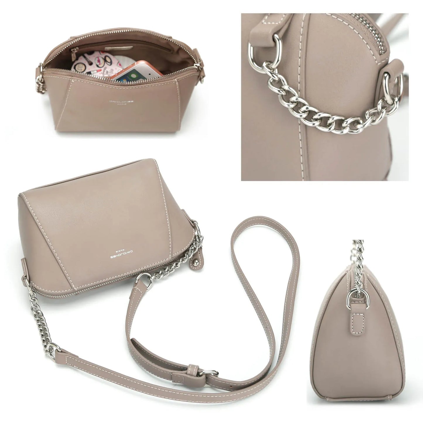 détails du petit sac a main chic