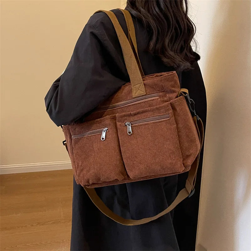 sac en velours cotelé
