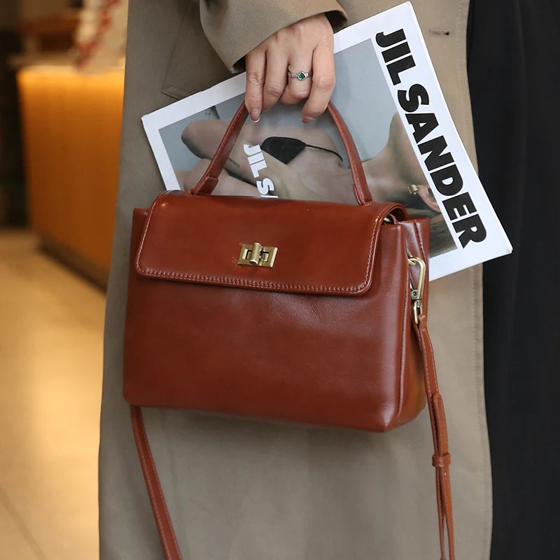 petit sac cabas marron