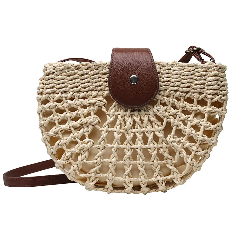 sac en paille elegant bandouliere