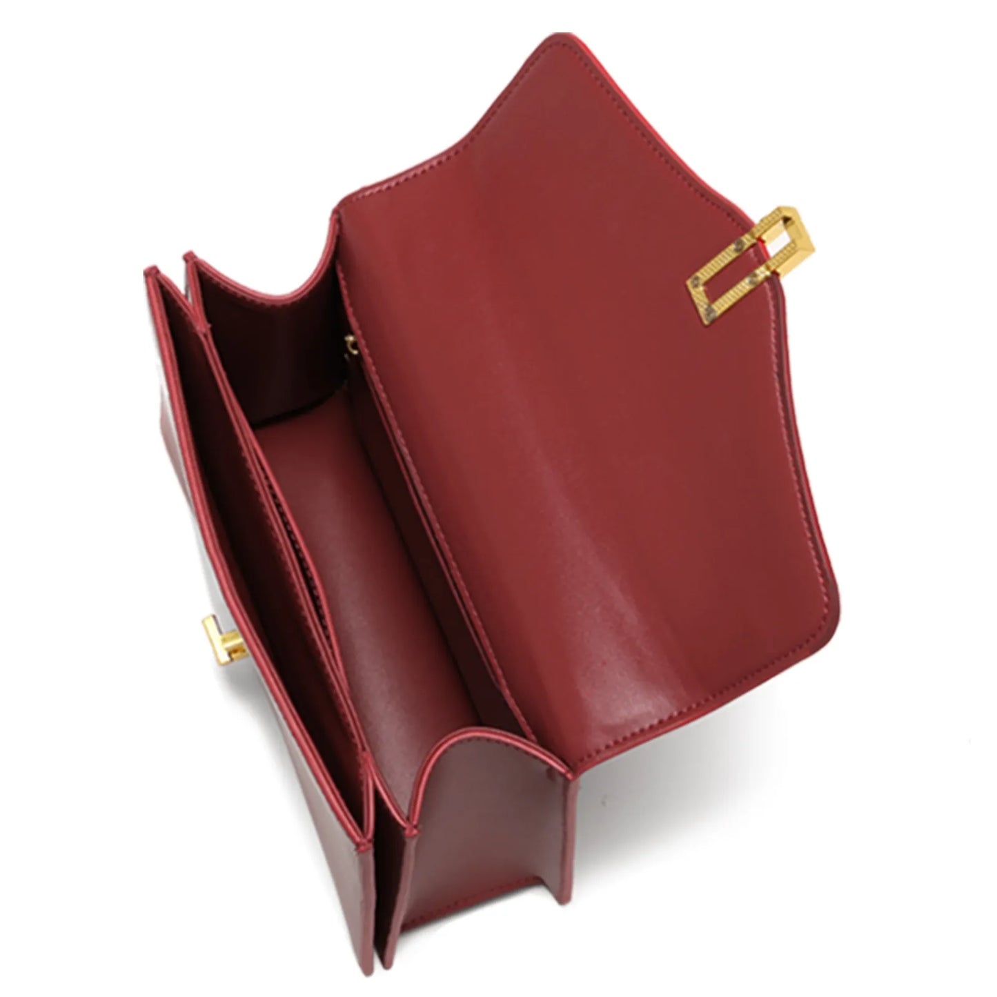 interieur du sac rouge luxe