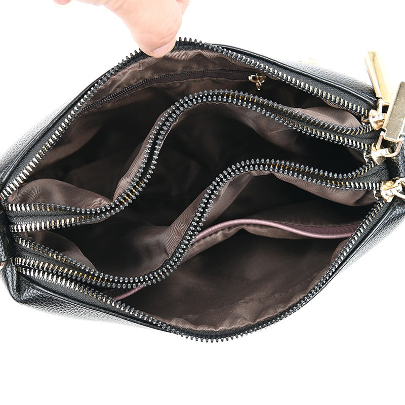 sac bandouliere femme noir poches