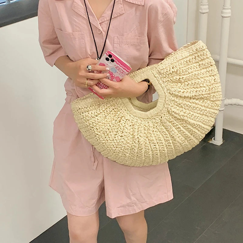 sac en paille tressé femme