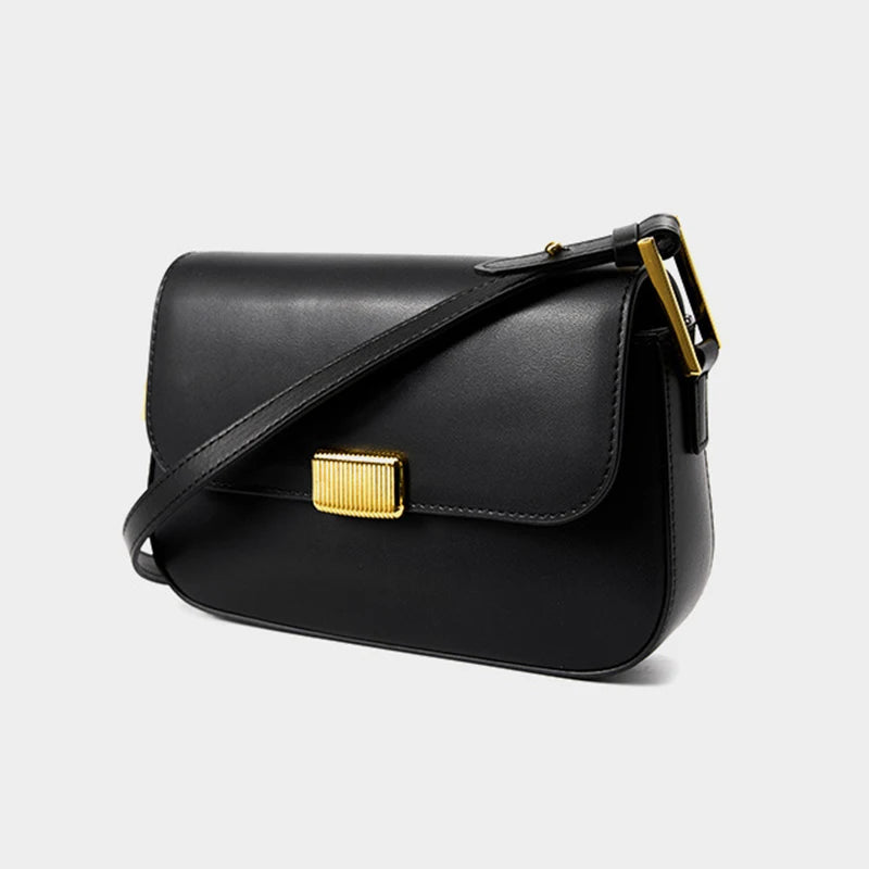 petit sac de luxe avec rabat en cuir