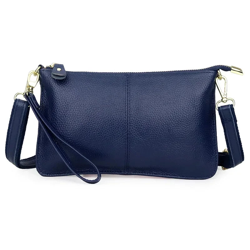 sac bandoulière rectangle bleu nuit