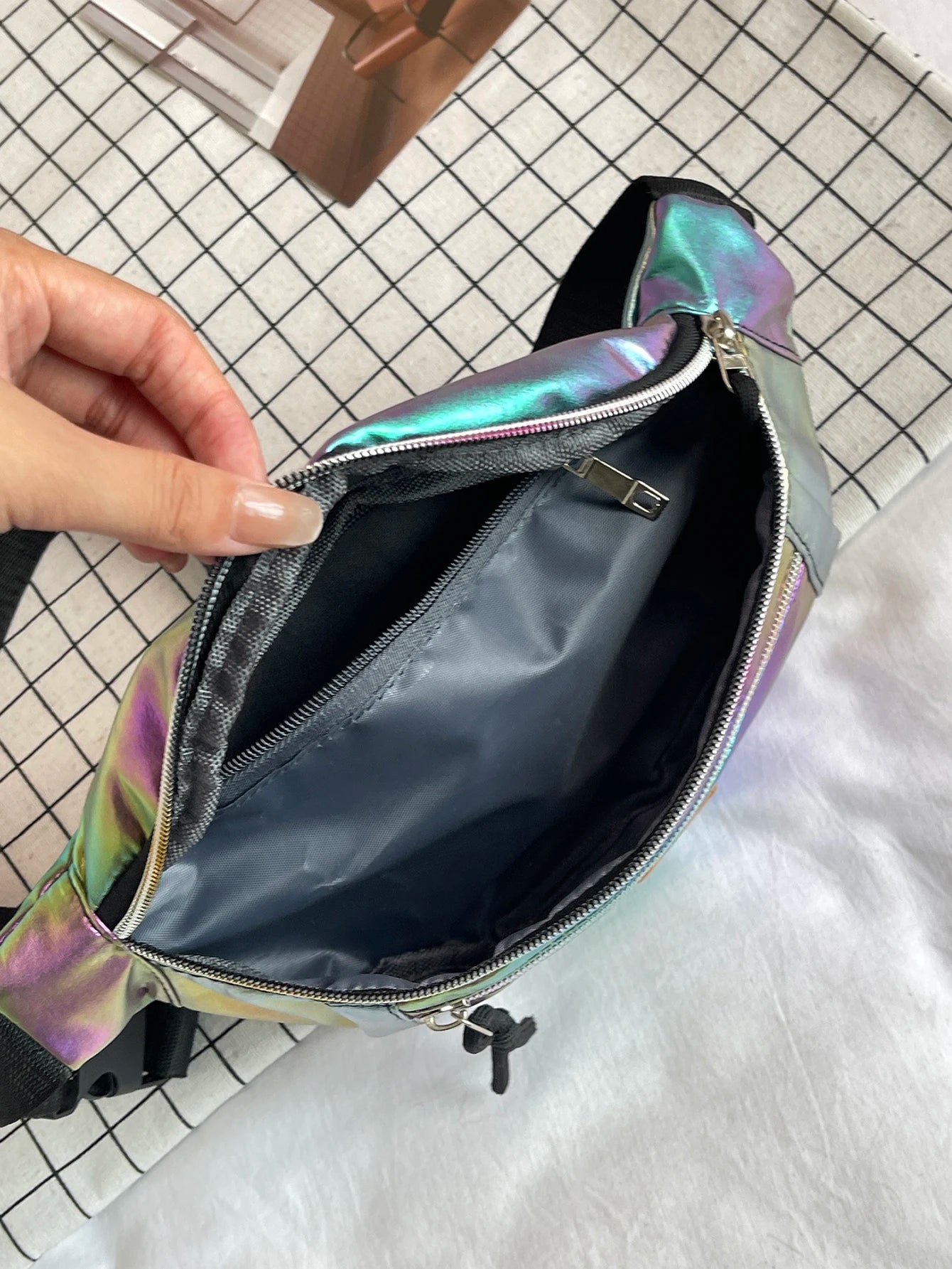 intérieur sac banane irise femme multicolor