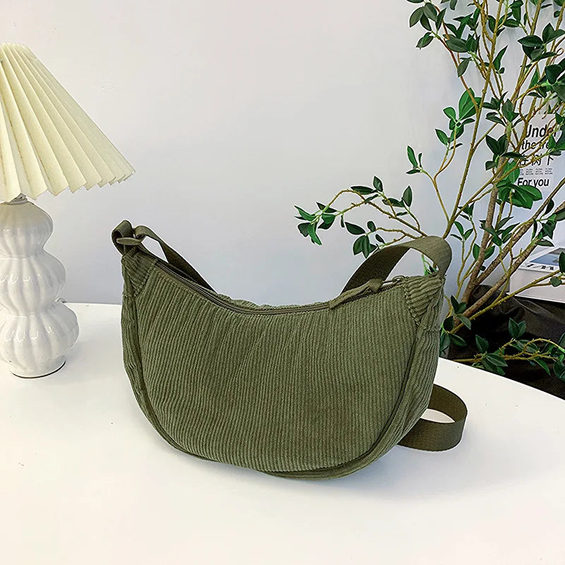 sac banane femme velours cotelé