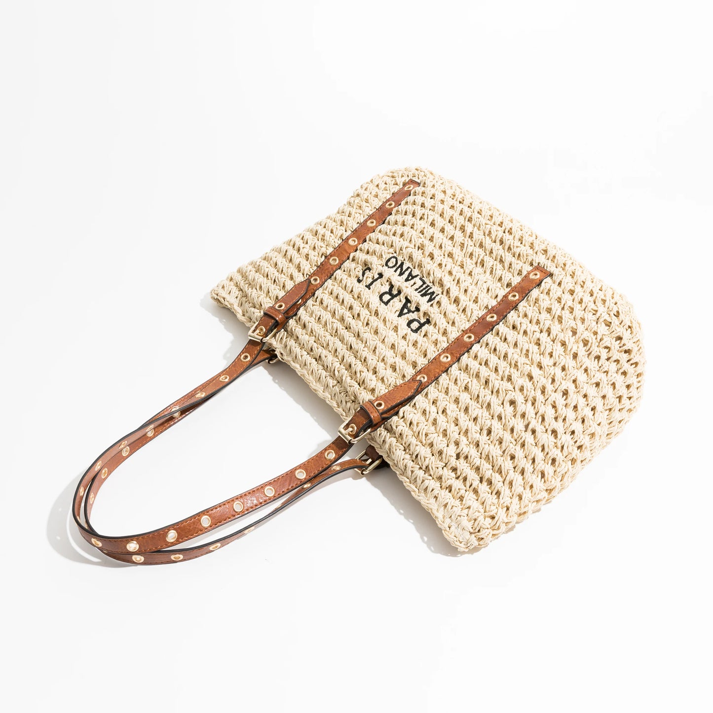 sac de plage de luxe en raphia