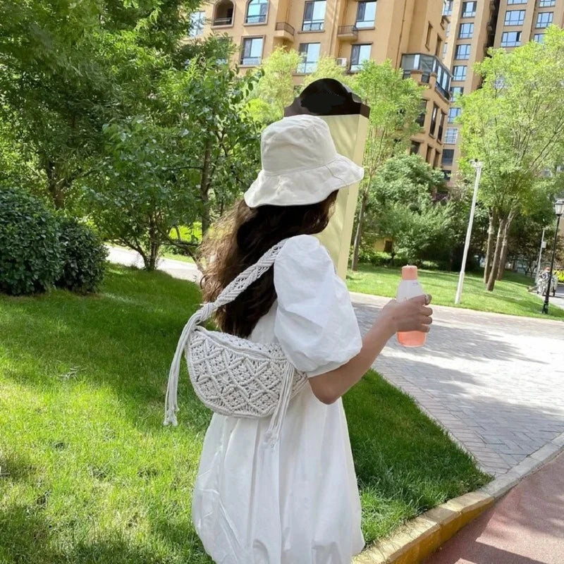 sac banane femme ete tissé