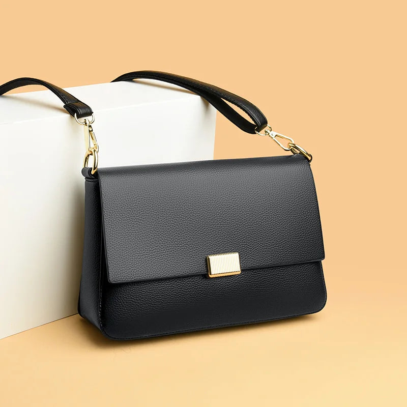 petit sac bandoulière noir en cuir