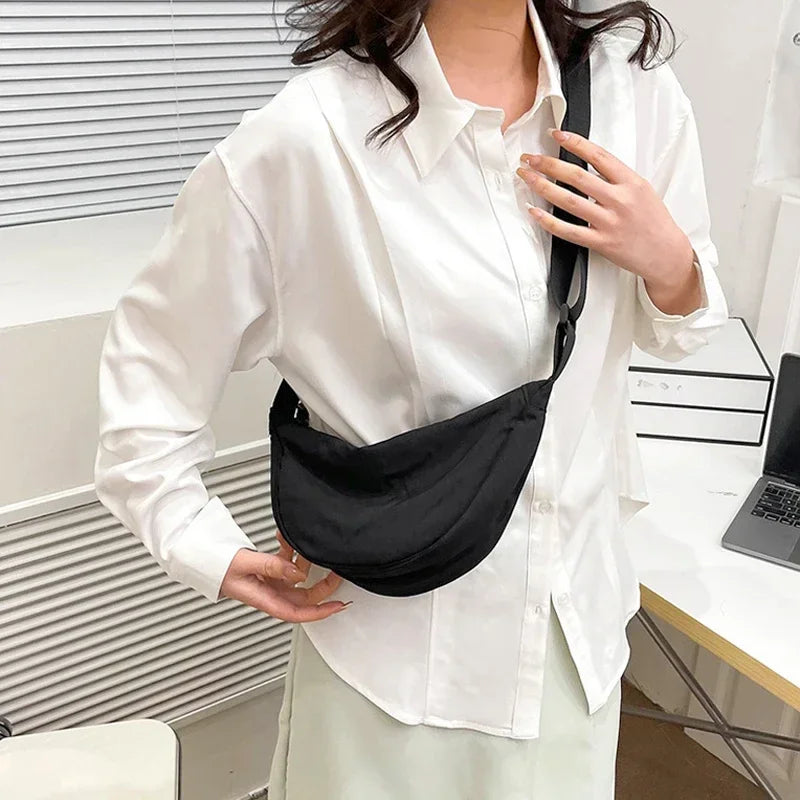 sac banane bandouliere femme noir porte croise