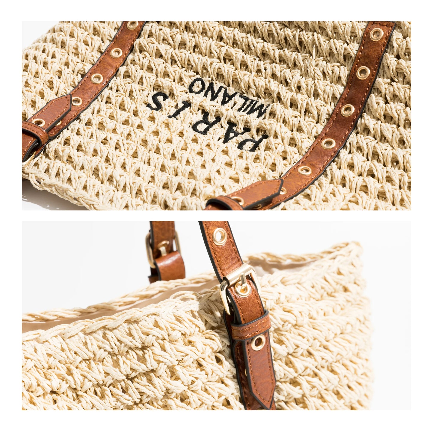details similicuir du sac de plage de luxe