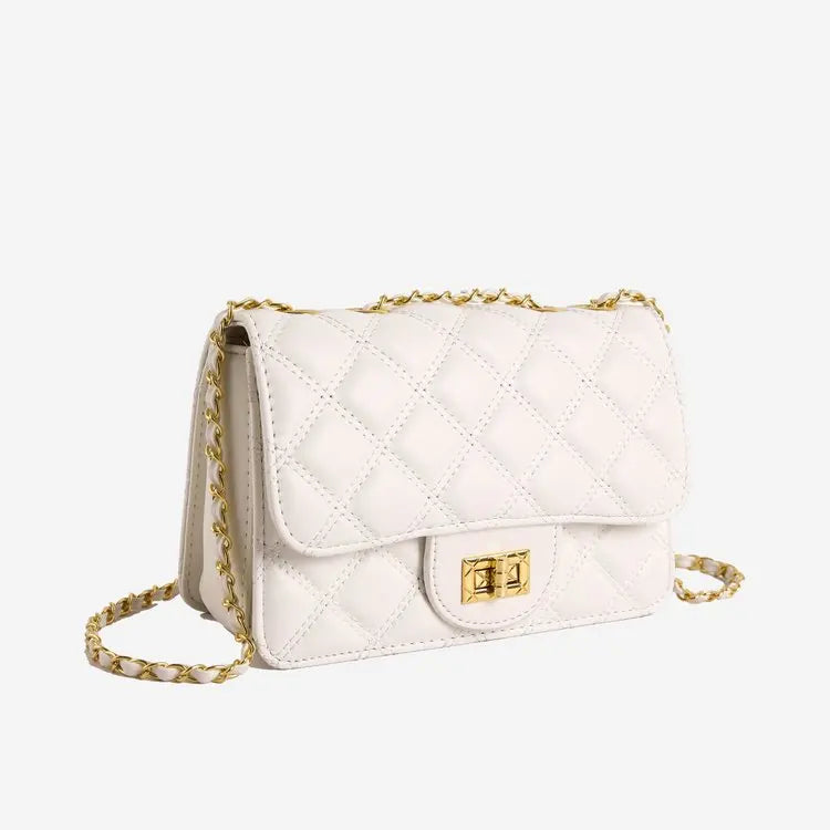 sac a main matelasse blanc chic