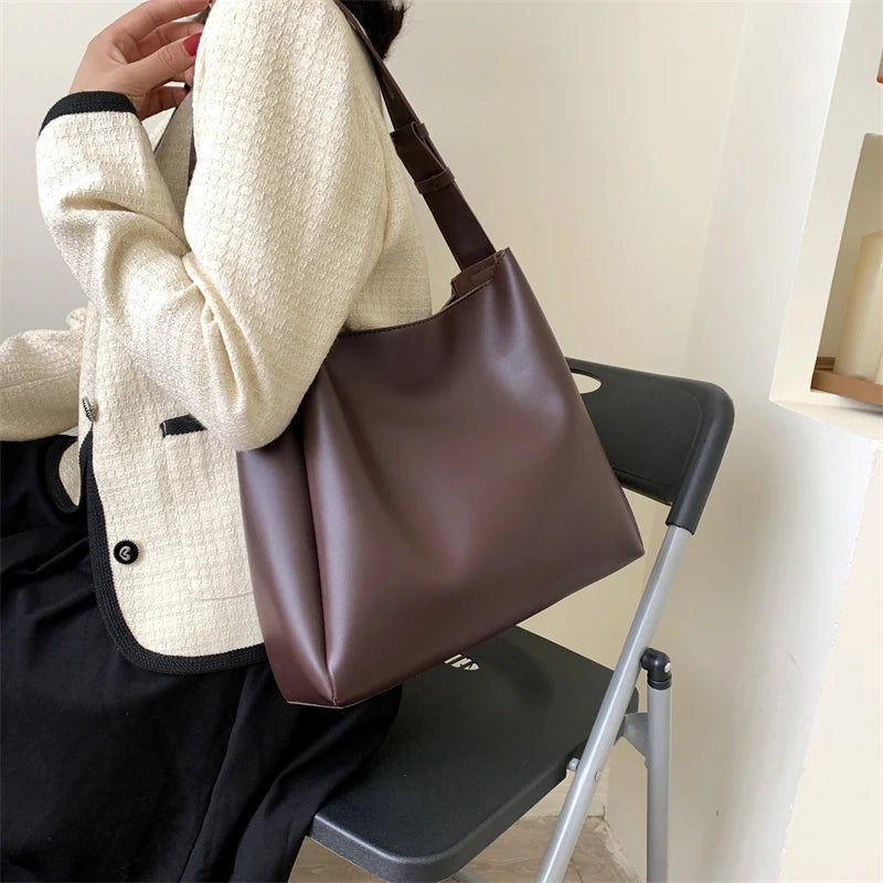 sac porté épaule café