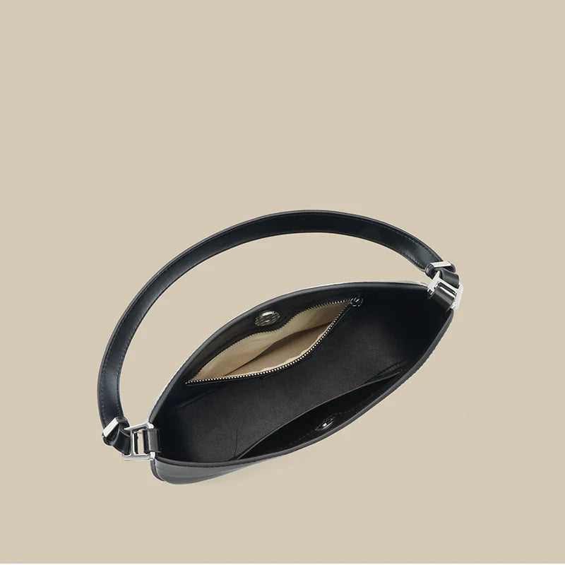 interieur du sac cuir noir