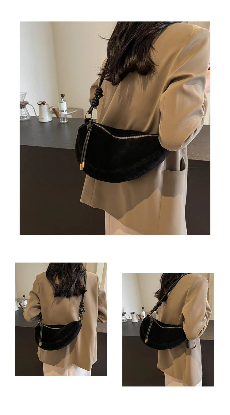 sac banane pour femme en daim