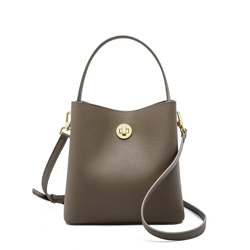 sac seau en cuir