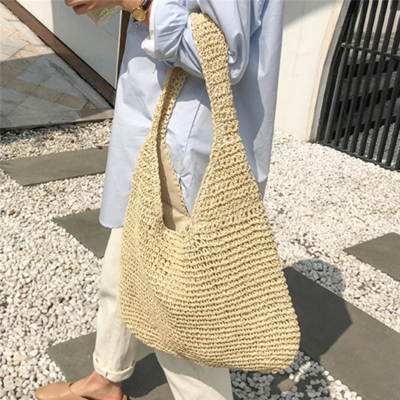 tote bag de plage en paille