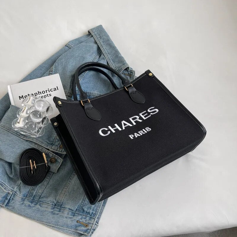 grand sac cabas noir avec fermeture eclair