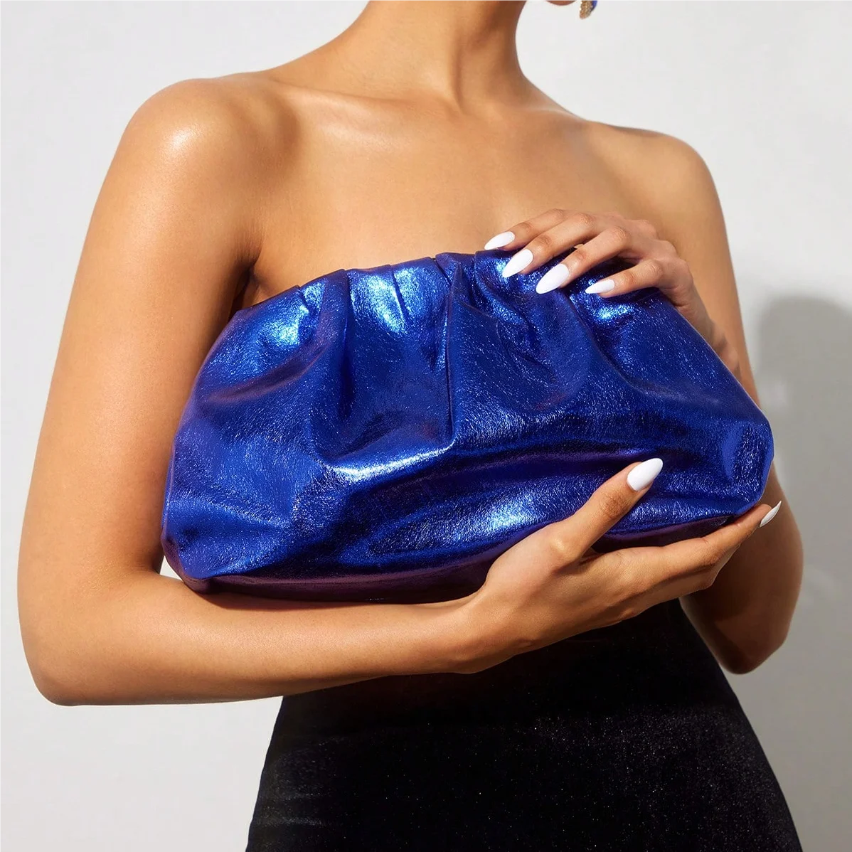 pochette de soirée bleu