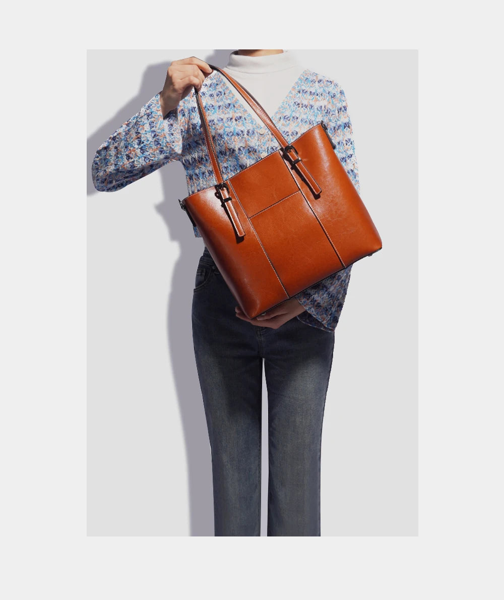 grand sac de cours en cuir