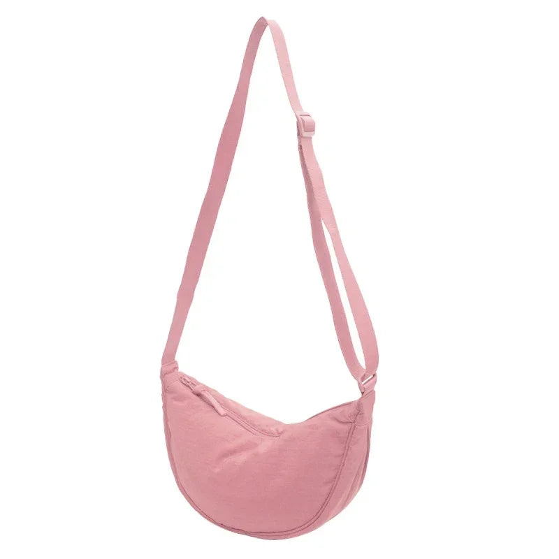 sac banane bandouliere femme rose en nylon