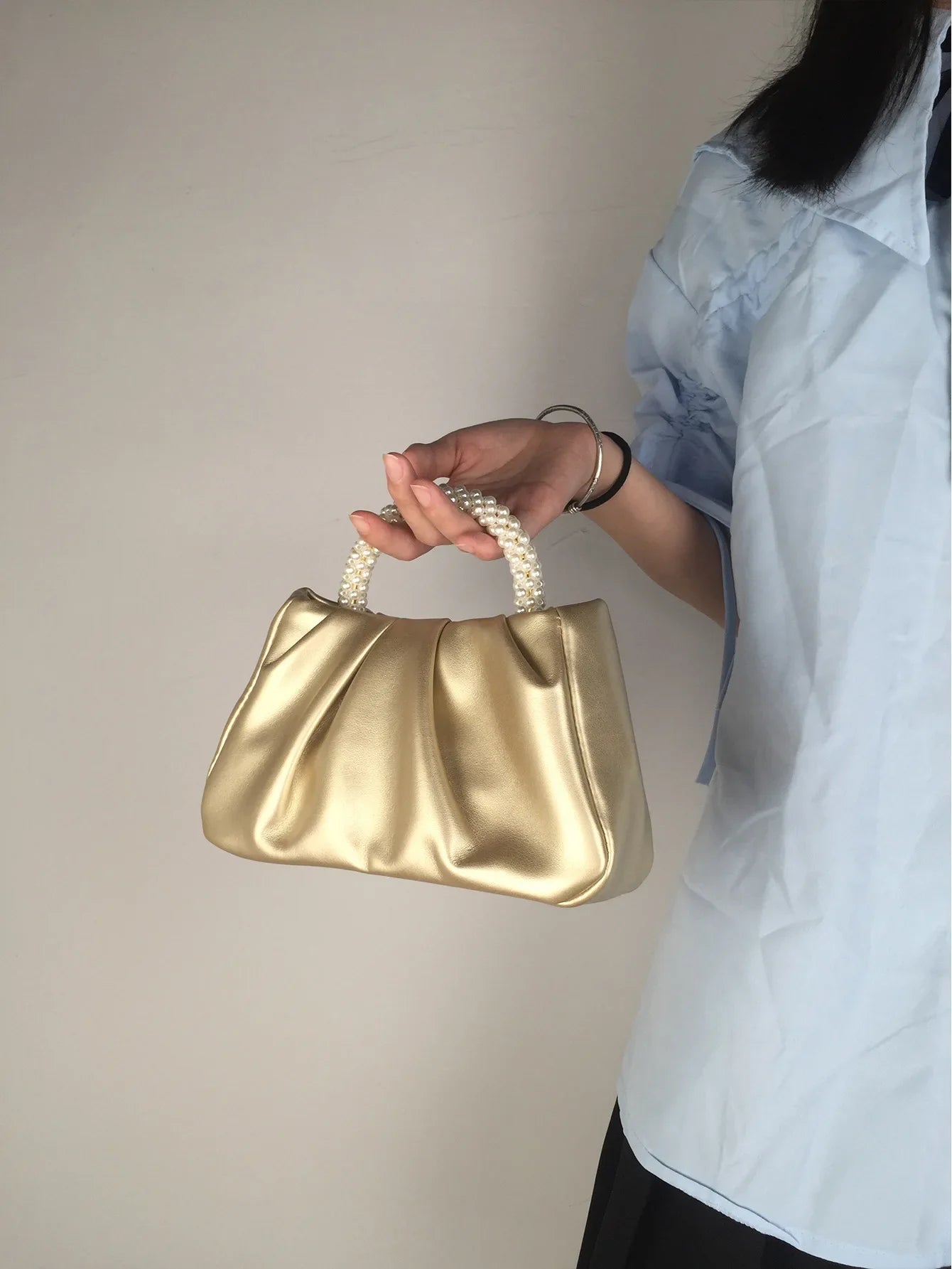 petit sac pour mariage dore