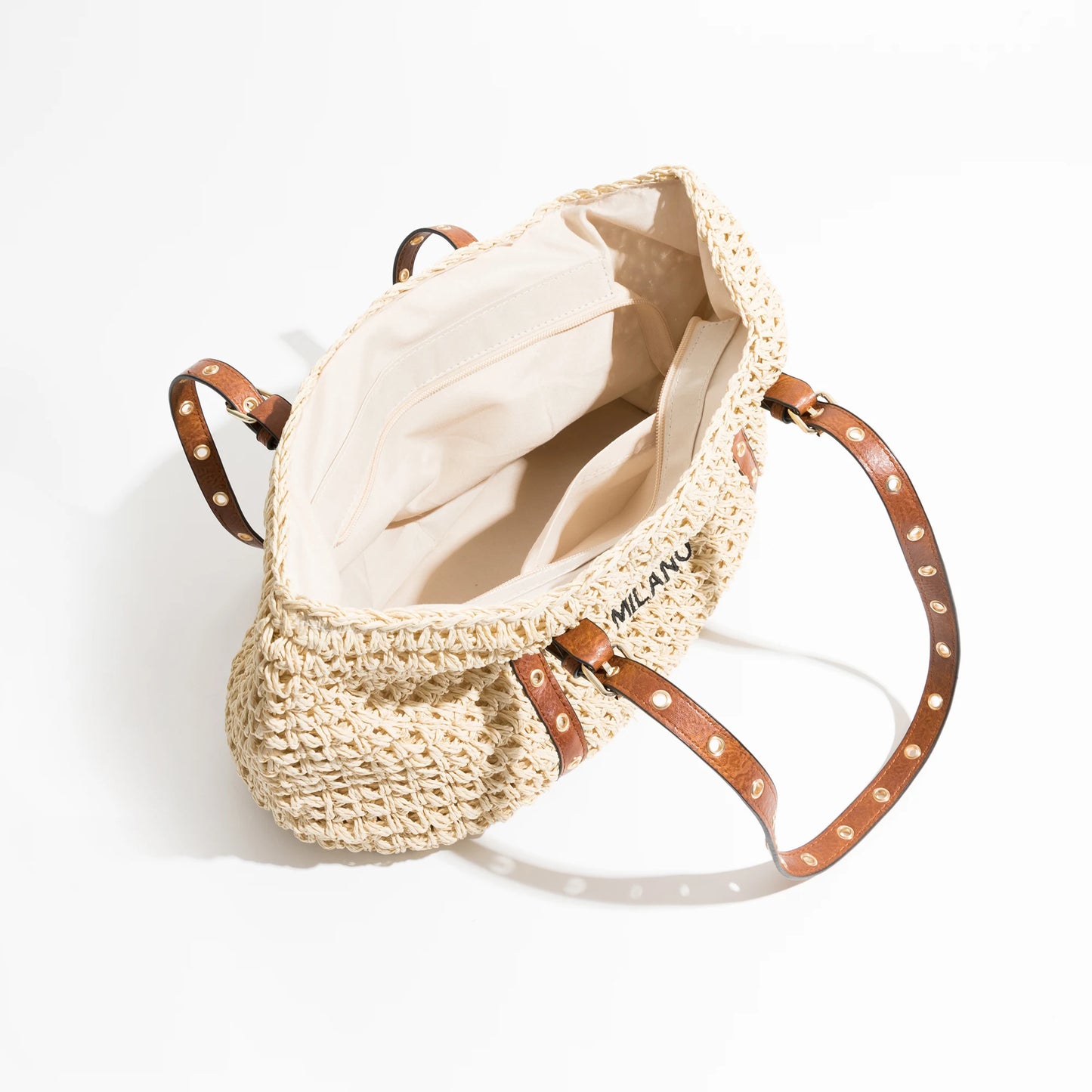 interieur double du sac de plage de luxe