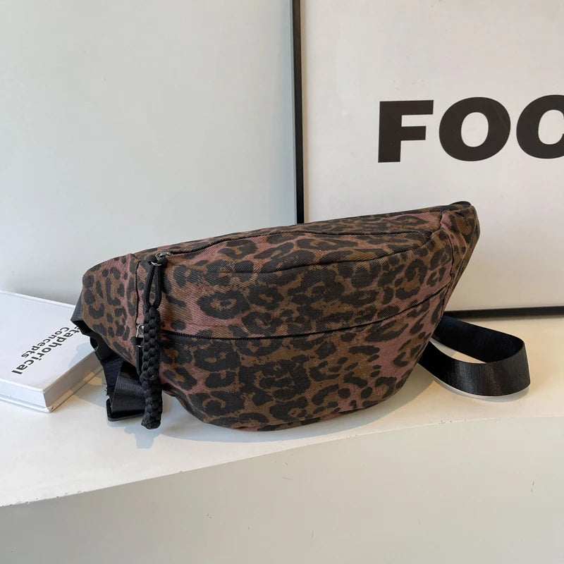 grand sac banane leopard