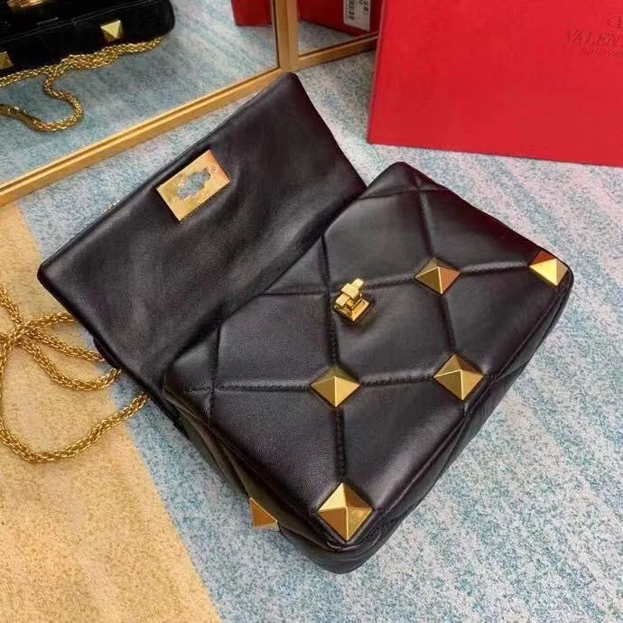 Sac Bandouliere Cuir Clouté - Faustine